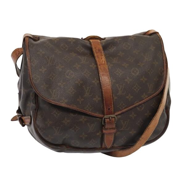 LOUIS VUITTON Monogram Saumur 35 Shoulder Bag M42254 - Picture 1 of 13